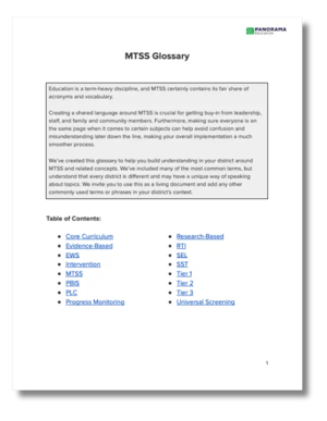 mtss glossary