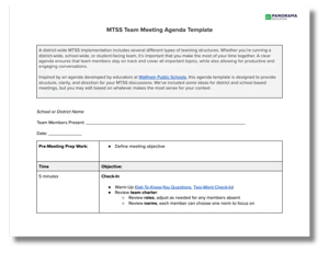 mtss team meeting agenda